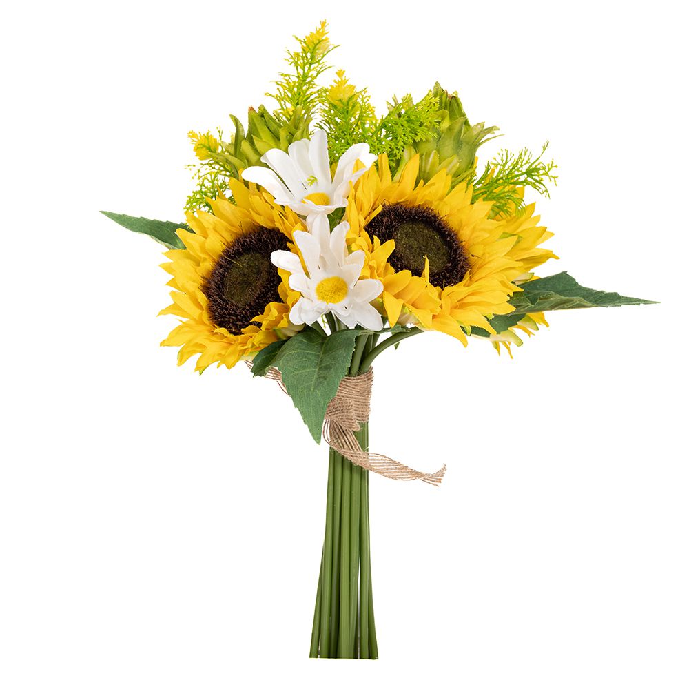 Bouquet di Girasoli e Margherite artificiali H 35cm