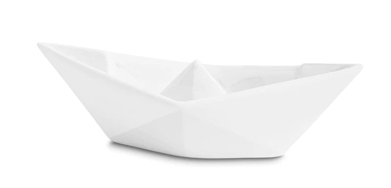 Barchetta Origami - Crescentini- Colore Giallo Formato Medio 21cm