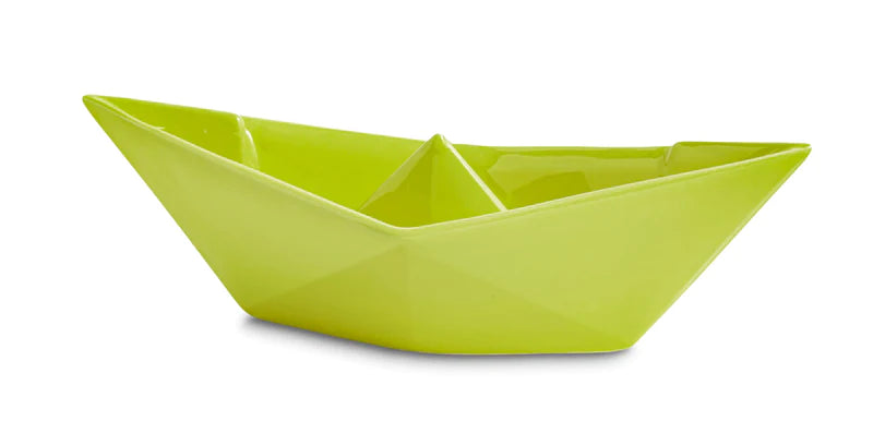 Barchetta Origami - Crescentini- Colore Giallo Formato Medio 21cm