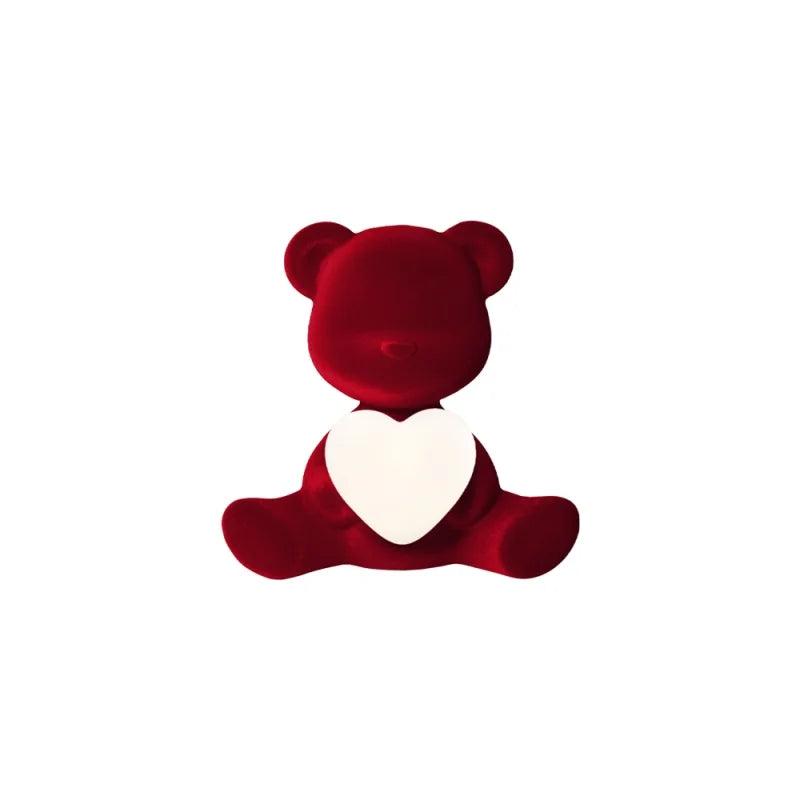 Lampada Teddy Love XS In Velluto Qeeboo