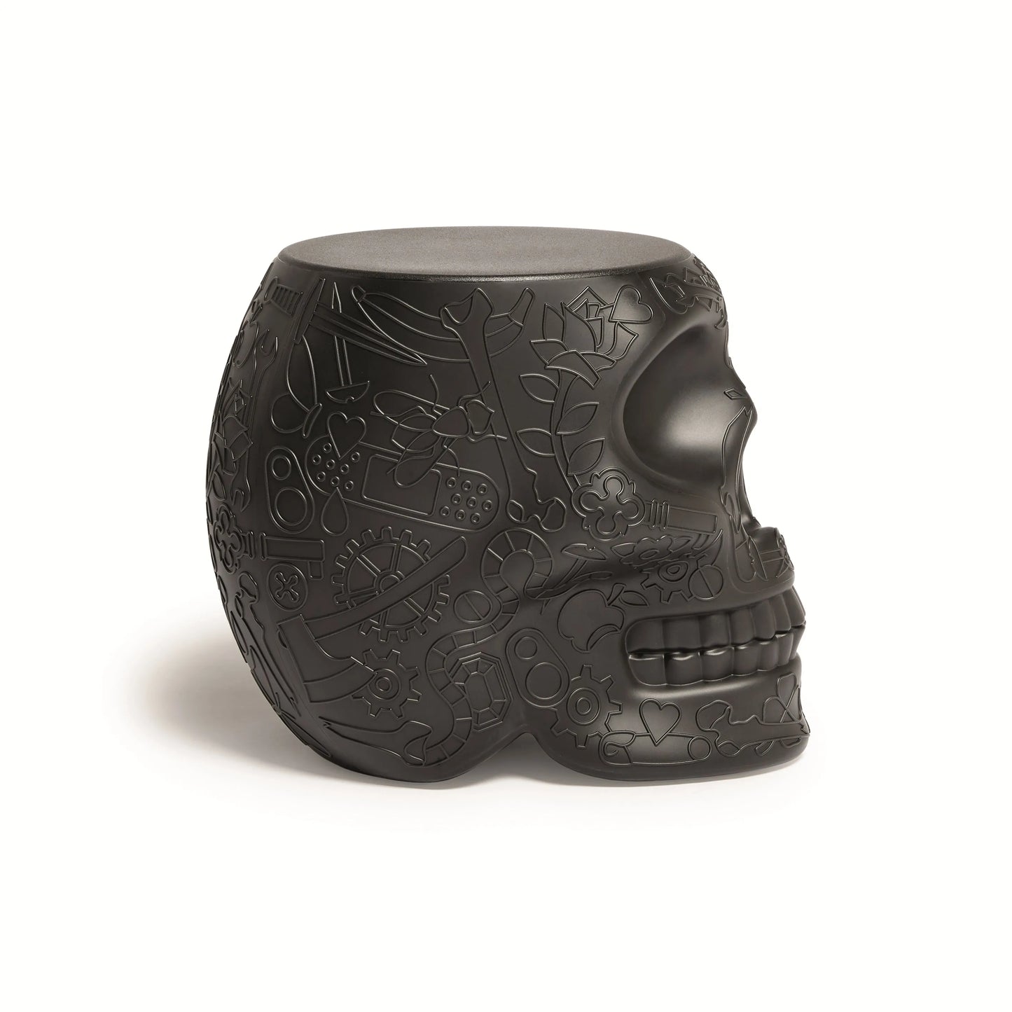 Tavolino sgabello Pouf Mexico - Qeeboo - Colore Nero