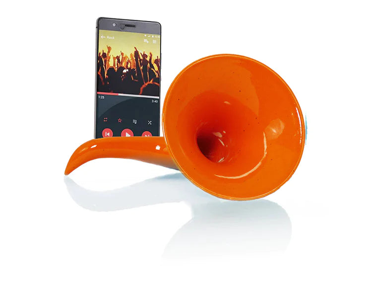 Scaramaz - Crescentini - Amplificatore di ceramica per Smartphone - Colore Celeste Tiffany