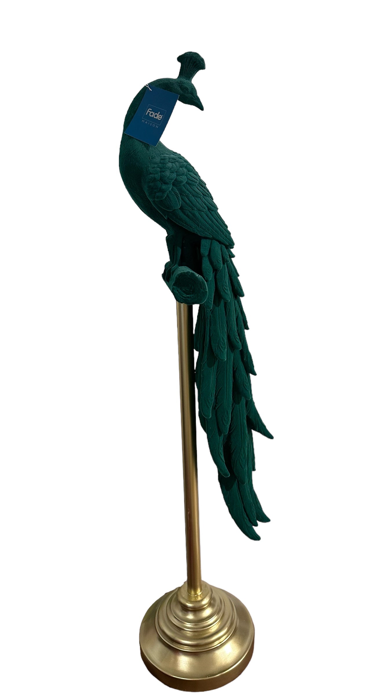 - Statua Pavone in Velluto Fade -
