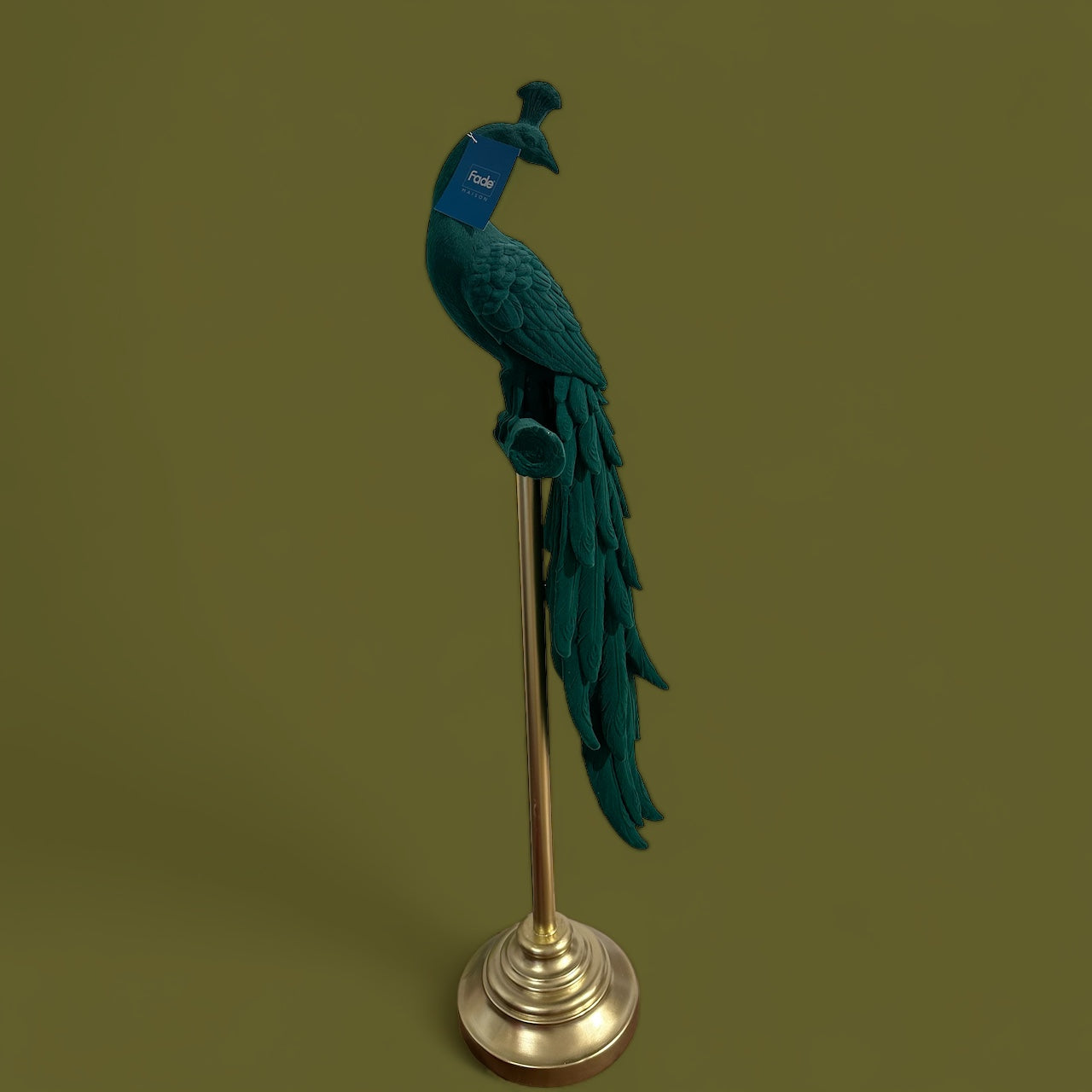 - Statua Pavone in Velluto Fade -