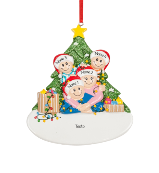 Abbraccio di natale per 4