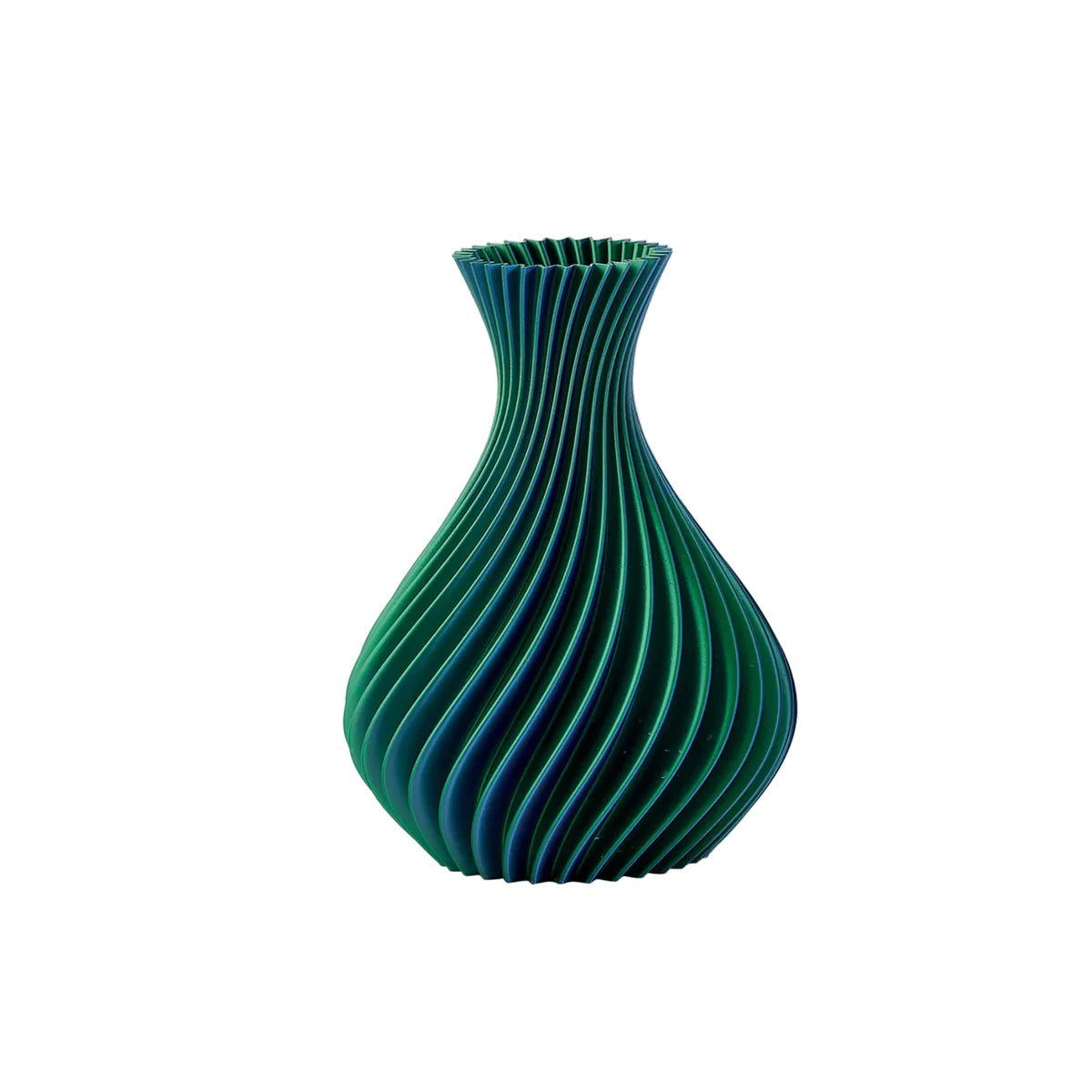 Vaso Celeste e Viola a spirale Madrhelen Paris