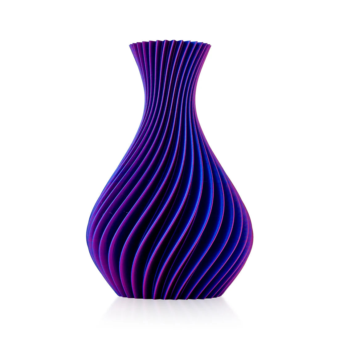 Vaso Celeste e Viola a spirale Madrhelen Paris