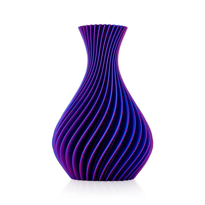 Vaso Celeste e Viola a spirale Madrhelen Paris