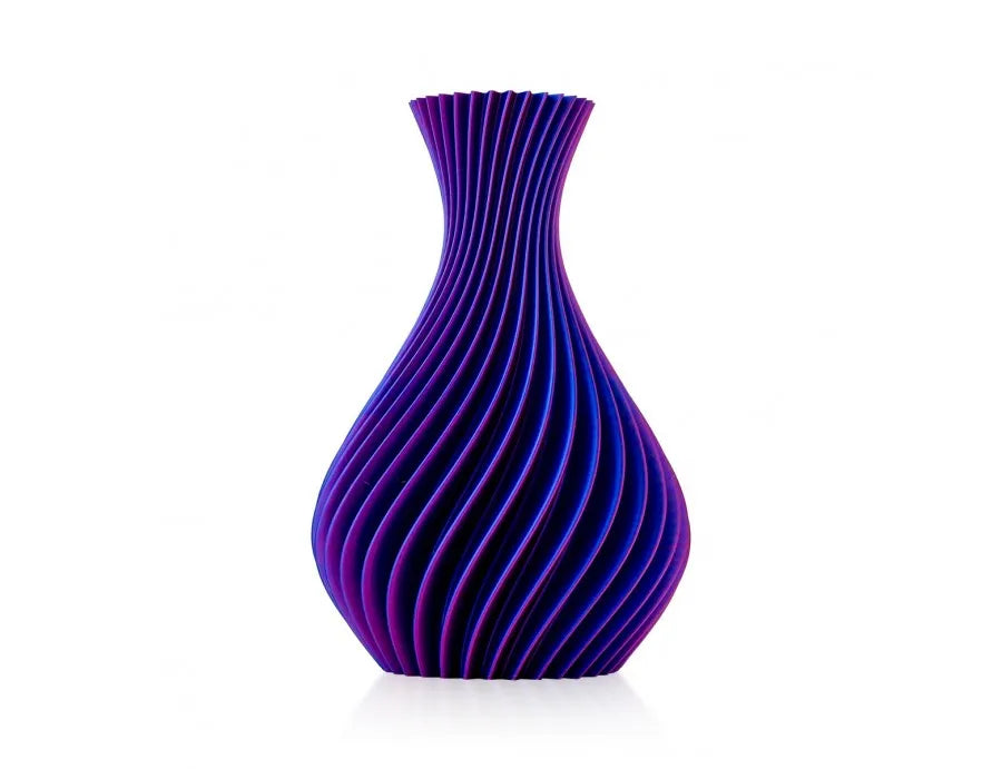 Vaso Celeste e Viola a spirale Madrhelen Paris