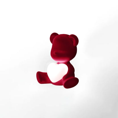 Lampada Teddy Love XS In Velluto Qeeboo