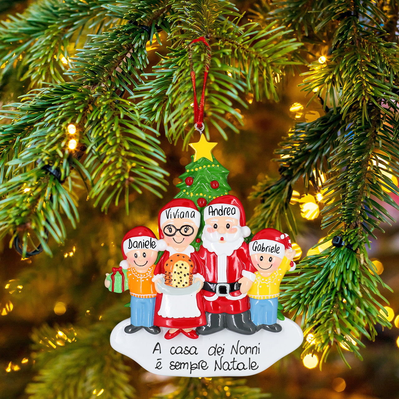 Nonni Natale con 2 nipoti