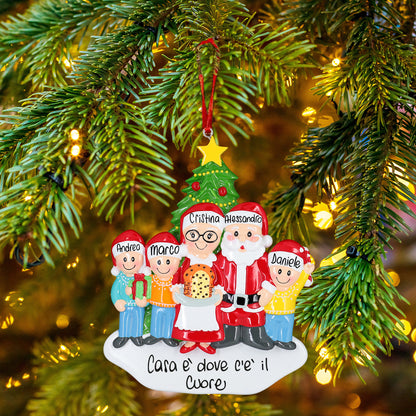 Nonni Natale con 3 nipoti