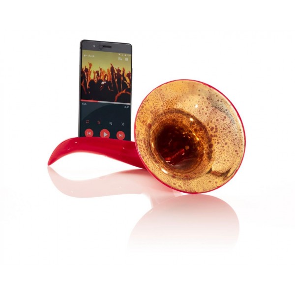 Scaramaz Rosso e dorato - AMPLIFICATORE per Cellulare e Smartphone