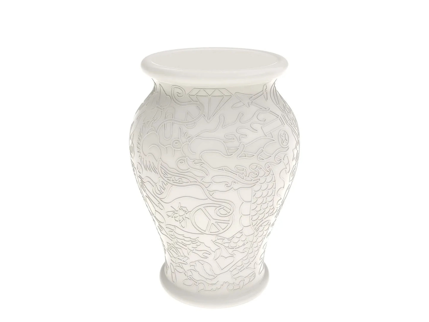 Vaso da terra Bianco - Qeeboo -